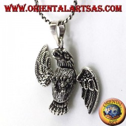 pendant in three-dimensional Mobile Eagle silver