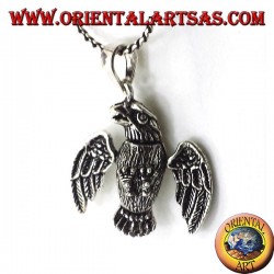 pendant in three-dimensional Mobile Eagle silver