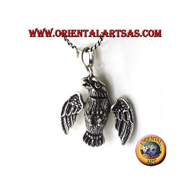 pendant in three-dimensional Mobile Eagle silver