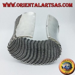 Armband aus geflochtenem Silber zum Slave