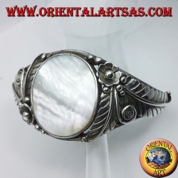 bangle argent avec nacre