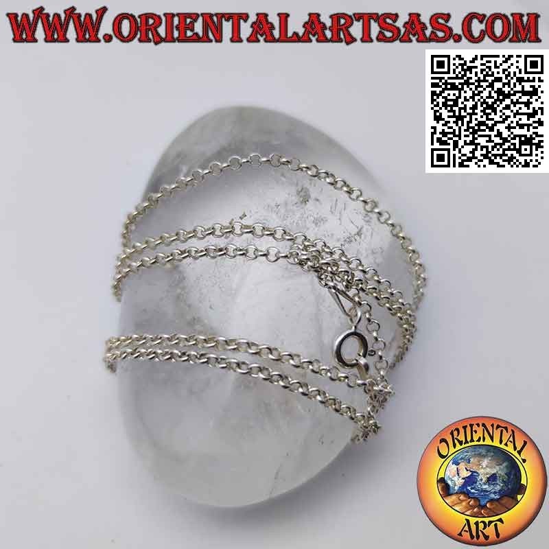 Collana catenina in argento 925 ‰ ad anelli tondi (spessore 2 mm)