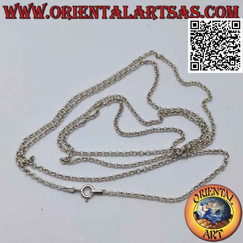 Collar de cadena de plata 925 ‰ con anillos redondos (2 mm de espesor)