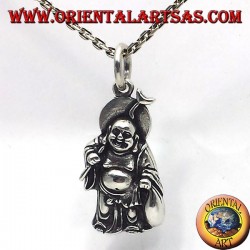 pendentif en argent, la richesse buddha