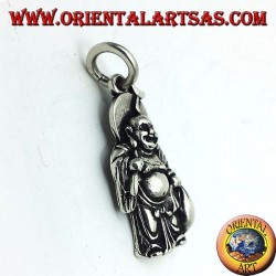 pendentif en argent, la richesse buddha