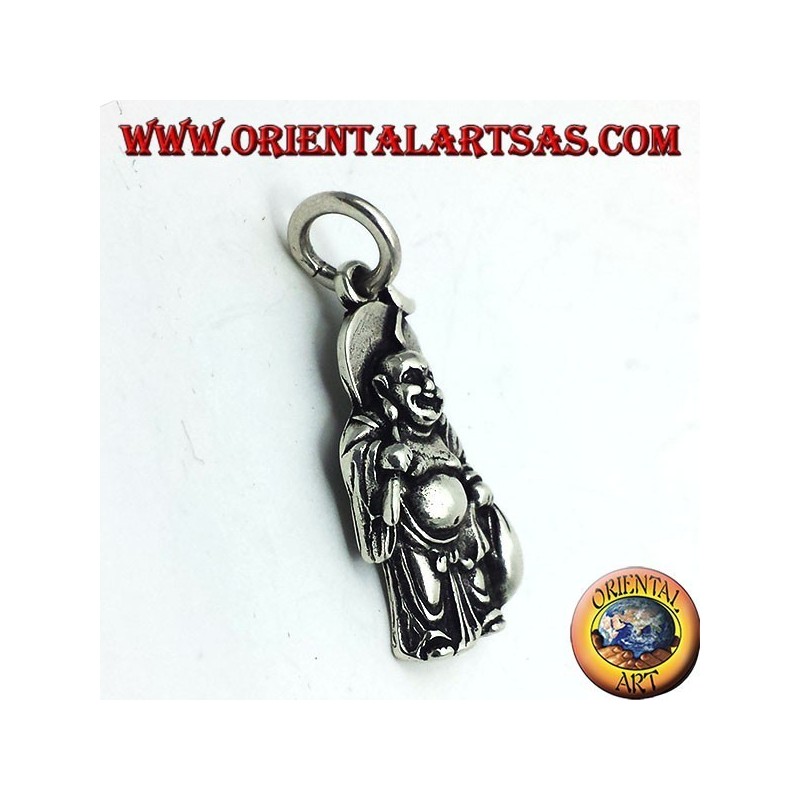 pendentif en argent, la richesse buddha