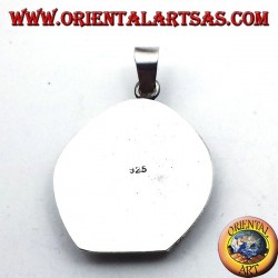 pendentif en argent, Bouddha sur une fleur de lotus