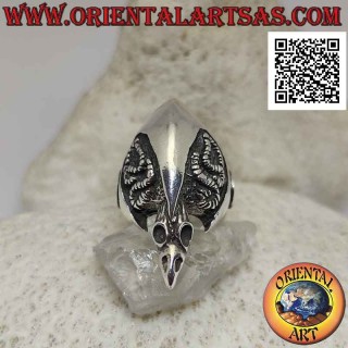 Anillo de plata, la calavera del buitre