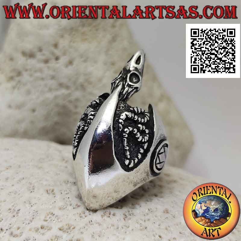 Anillo de plata, la calavera del buitre
