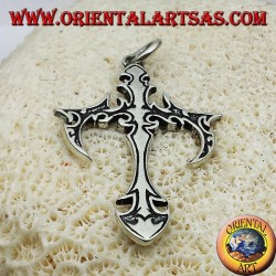 Gothic Kreuz Anhänger in Silber