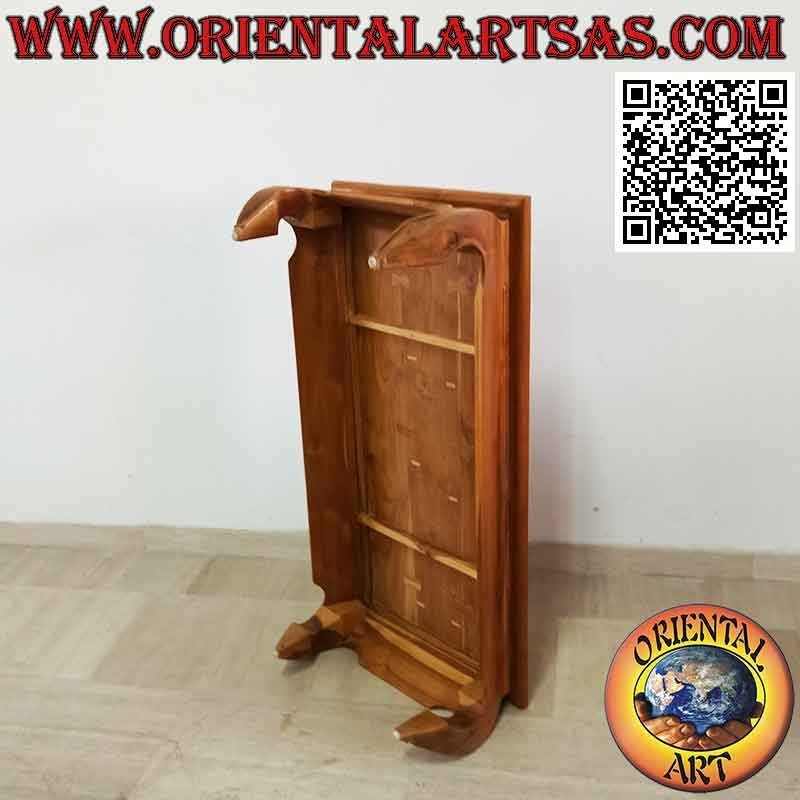 Table basse de salon style opium (opium) en bois de teck (120 * 60, h35)