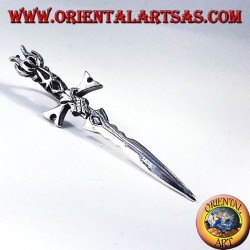 Pendentif en argent épée médiévale