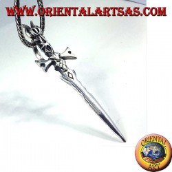 Pendentif en argent épée médiévale