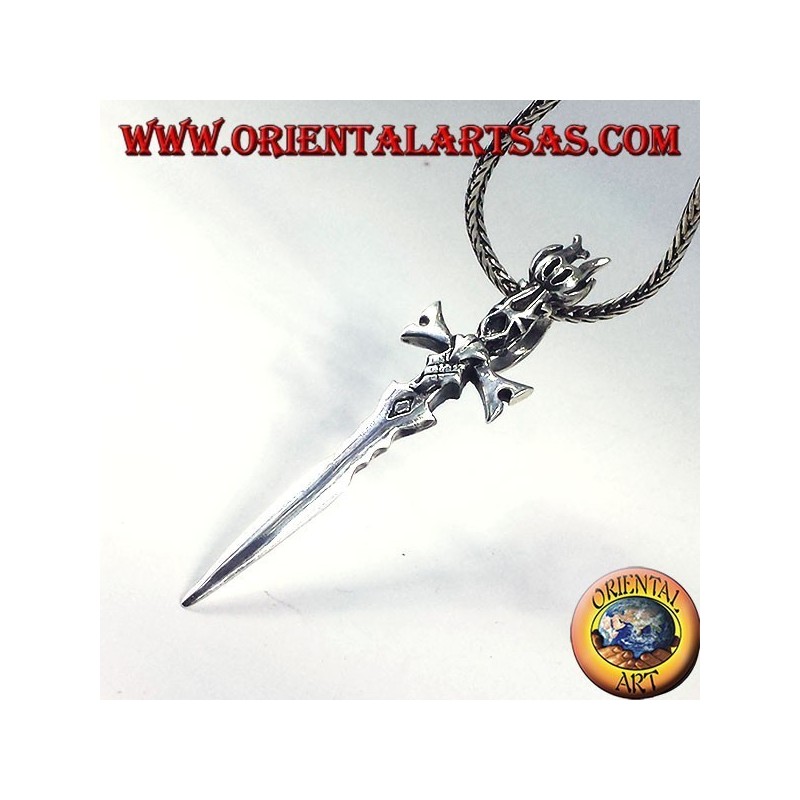 Ciondolo in argento spada medievale