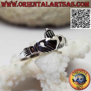 Anillo de plata Classic Irish Claddagh (amor, lealtad y amistad)