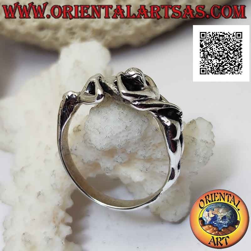 Anillo de plata erótico Kamasutra, la posición del cunnilingus o cunnilingus