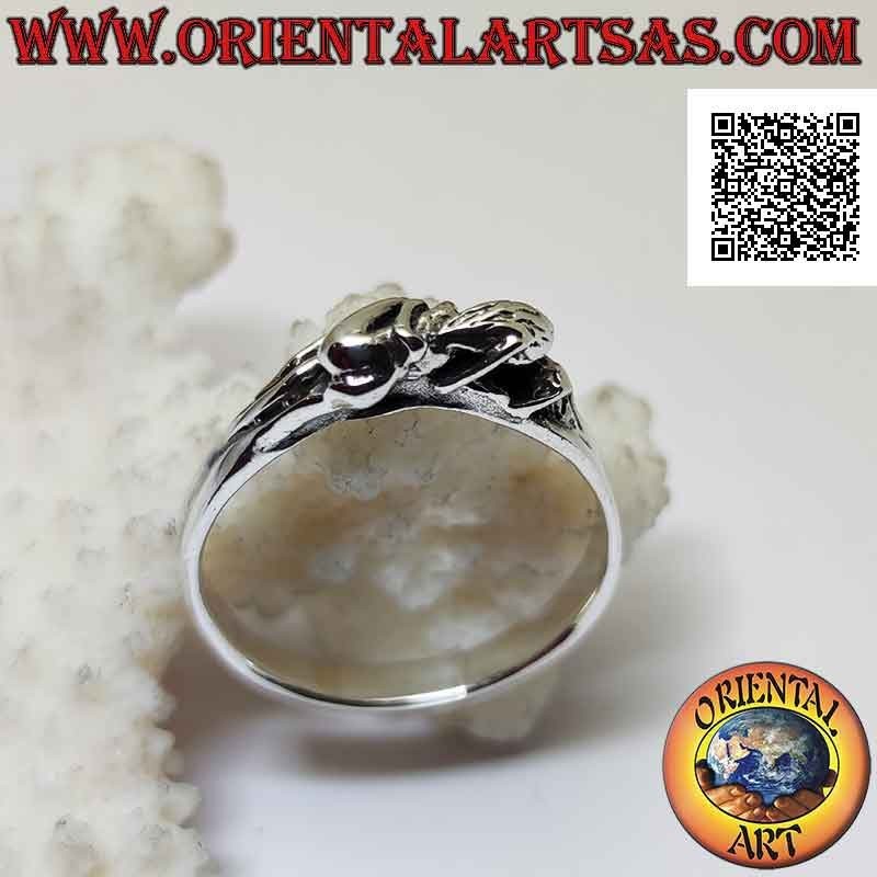 Anillo de plata del erótico Kamasutra, la posición del paseo lateral de la mujer