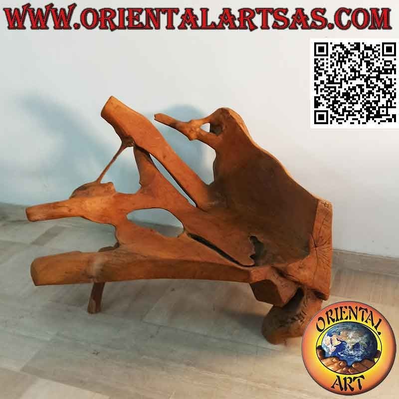Sessel aus natürlicher Wurzel aus Teakholz (90hx 115x60)