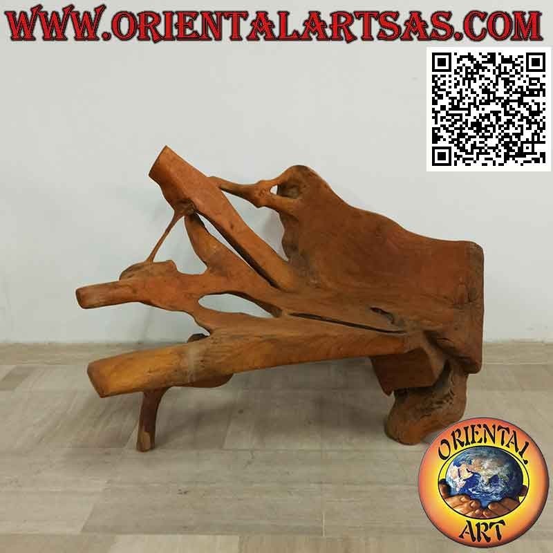 Sillón en raíz natural de madera de teca (90hx 115x60)