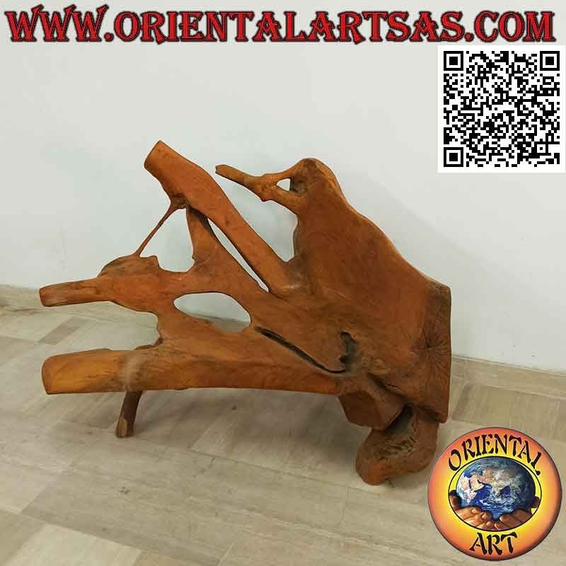 Sillón en raíz natural de madera de teca (90hx 115x60)