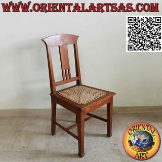 Ethnic "Java" chair in teak wood and Vienna straw seat