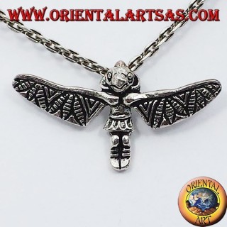 Totem Incas pendentif en argent