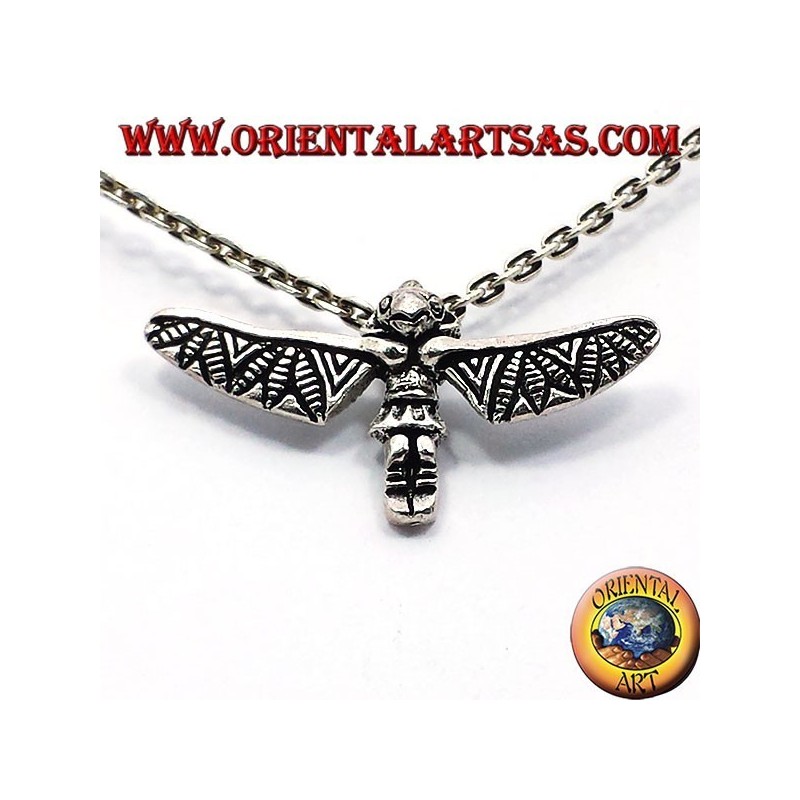 Totem Incas pendentif en argent
