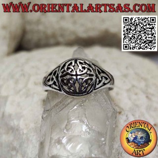 Silver ring, the Duleek Knot (Celtic symbol) small