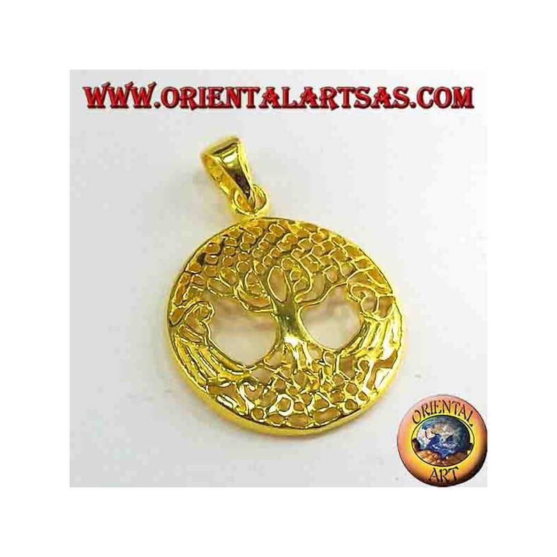Tree of Life pendant silver gold plated