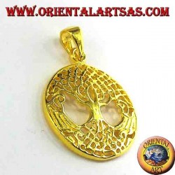 Tree of Life pendant silver gold plated