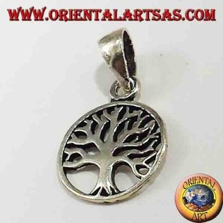 pendentif en argent, petit arbre de vie