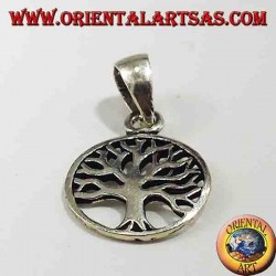 pendentif en argent, petit arbre de vie