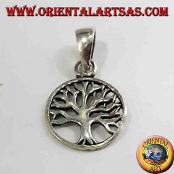 pendentif en argent, petit arbre de vie