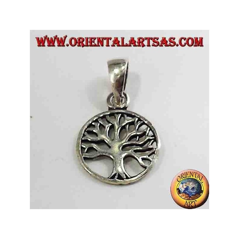 pendentif en argent, petit arbre de vie