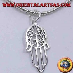 pendentif en argent, main de Fatima