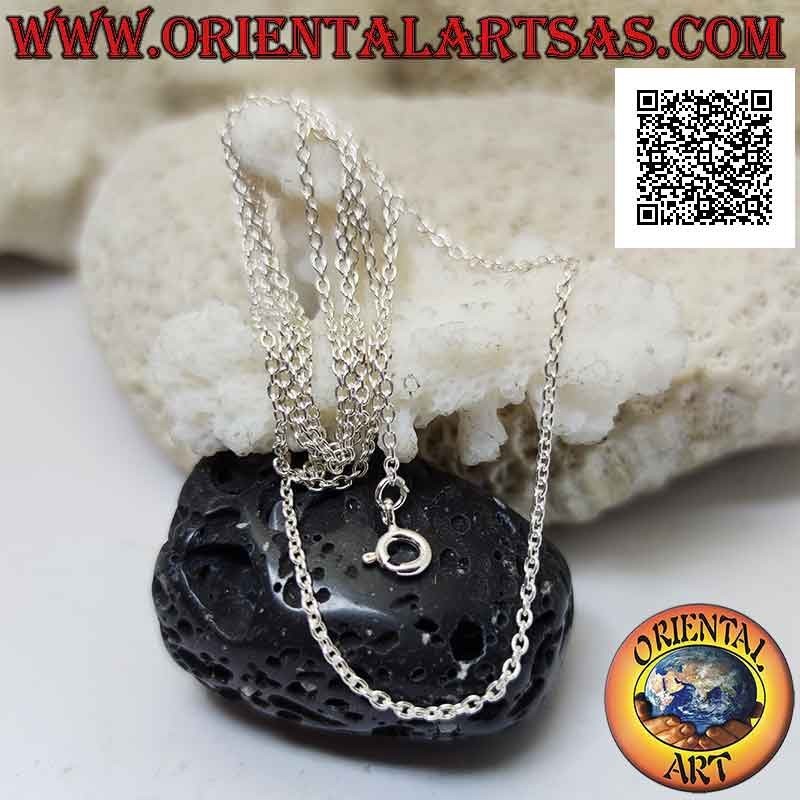 Collana catenina in argento 925 ‰, ad anellini tondi piccoli (spessore 1 mm)