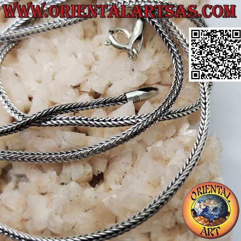 Indonesische „Schlange“-Gliederkette aus 925er Silber (Stärke 2 mm)
