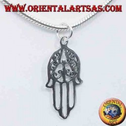 pendentif en argent, main de Fatima