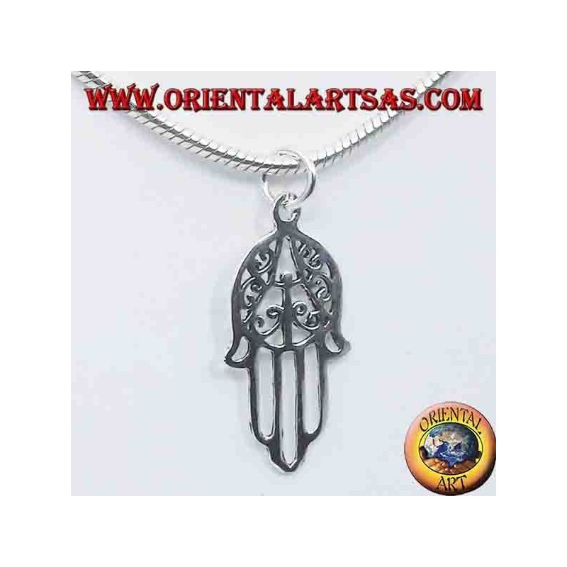 pendentif en argent, main de Fatima