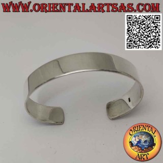 Bracelet rigide 14 mm de large et lisse en argent argento 925