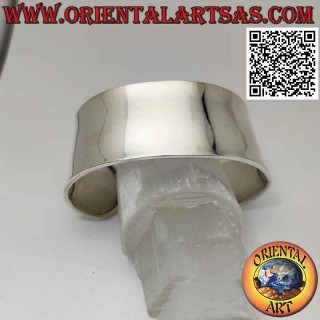 Brazalete en plata 925 ‰ de 30 mm de ancho y liso