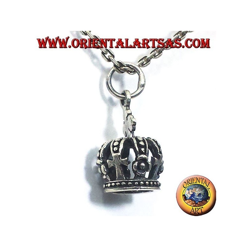 Corona colgante en plata