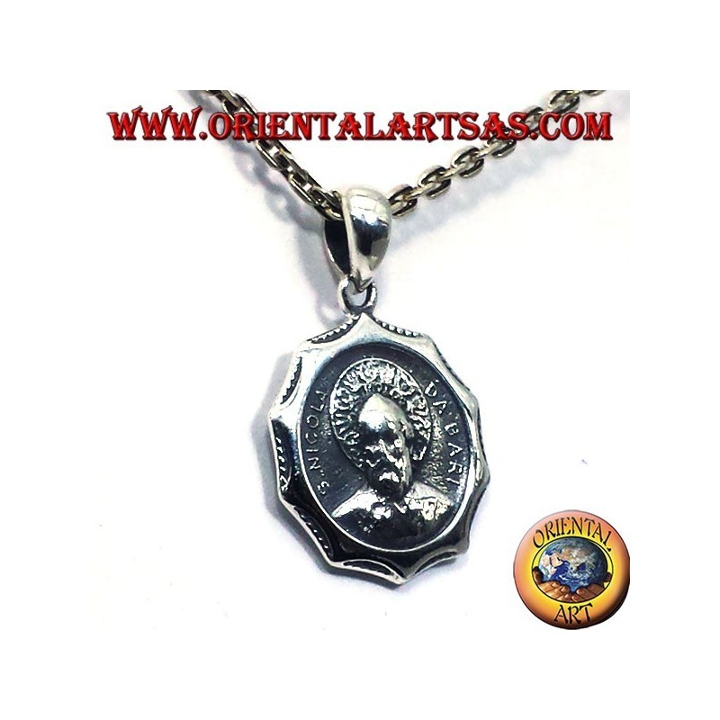 colgante de San Nicola en plata