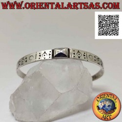 Bracelet plat rigide en...