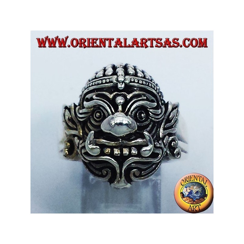 Hanuman Thai anello in argento