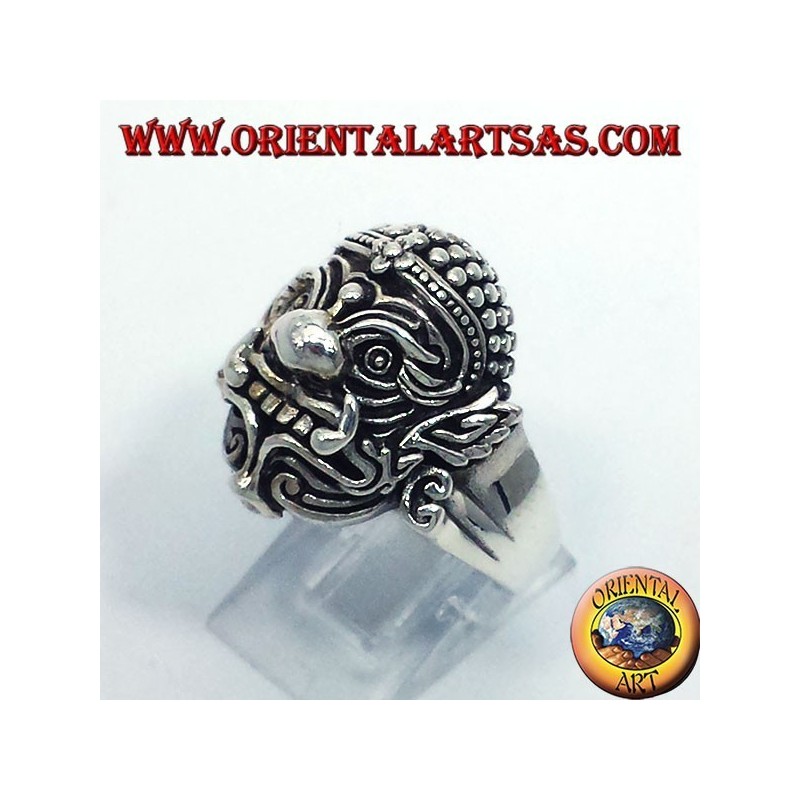Hanuman Thai silver ring