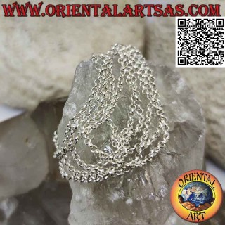 925 ‰ Silberkette mit runden Ringen (2 mm dick)