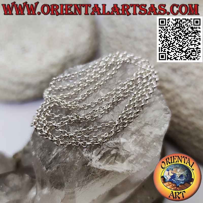 925 ‰ Silberkette mit runden Ringen (2 mm dick)