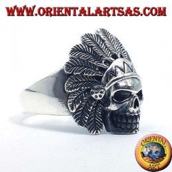 Indischer Schädel-Ring Silber