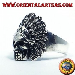 Indischer Schädel-Ring Silber